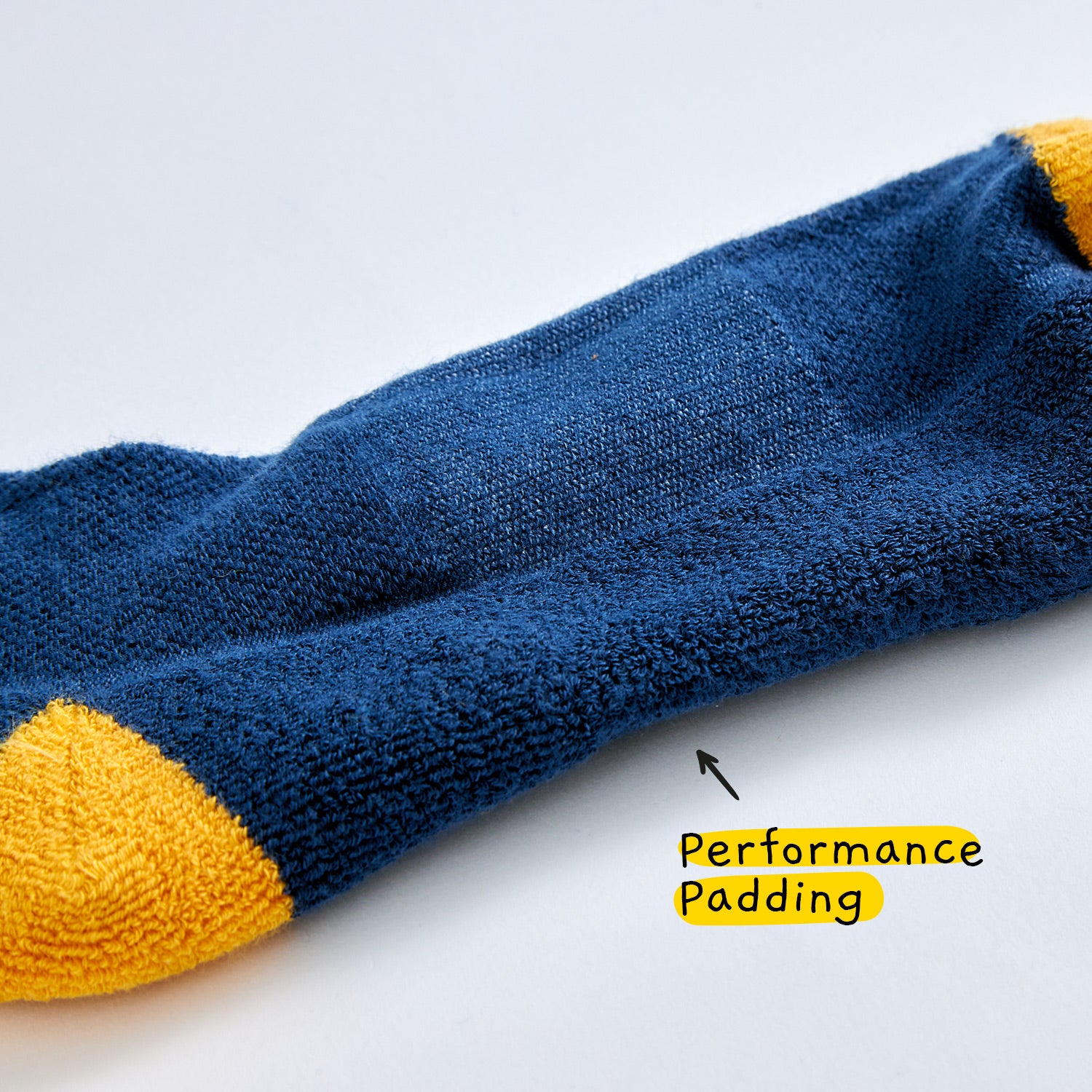 Hiking socks with full terry cushioning across the sole and heel for extra comfort and blister protection